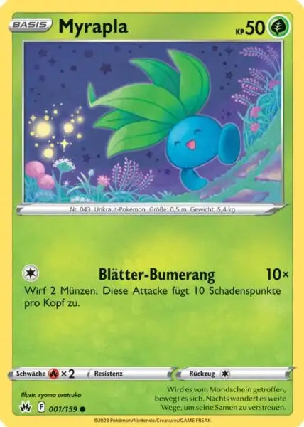 Myrapla 001/159 – Pokémon Zenit der Könige Karte