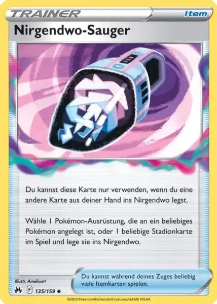 Nirgendwo Sauger 135/159 – Pokémon Zenit der Könige Karte