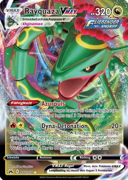Rayquaza VMAX 102/159 – Pokémon Zenit der Könige Karte