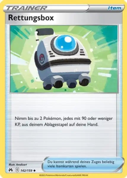 Rettungsbox 142/159 – Pokémon Zenit der Könige Karte