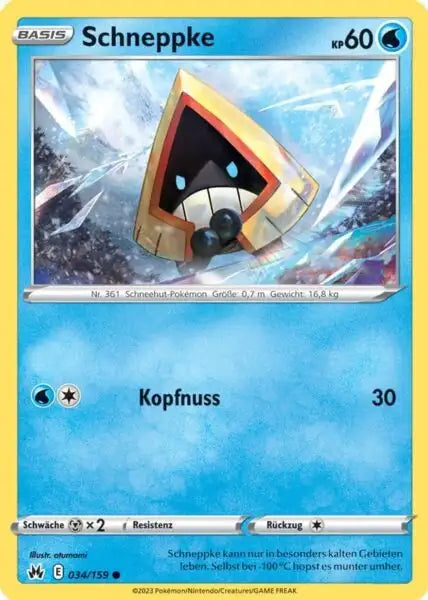 Schneppke 034/159 – Pokémon Zenit der Könige Karte
