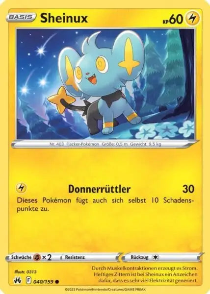 Sheinux 040/159 – Pokémon Zenit der Könige Karte