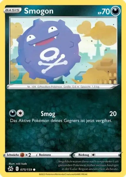 Smogon 075/159 – Pokémon Zenit der Könige Karte