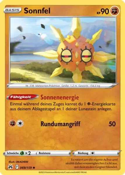Sonnfel 069/159 – Pokémon Zenit der Könige Karte