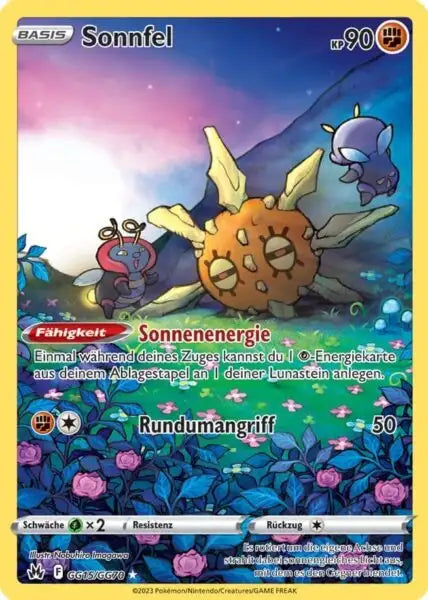 Sonnfel GG15/GG70 – Pokémon Zenit der Könige Karte