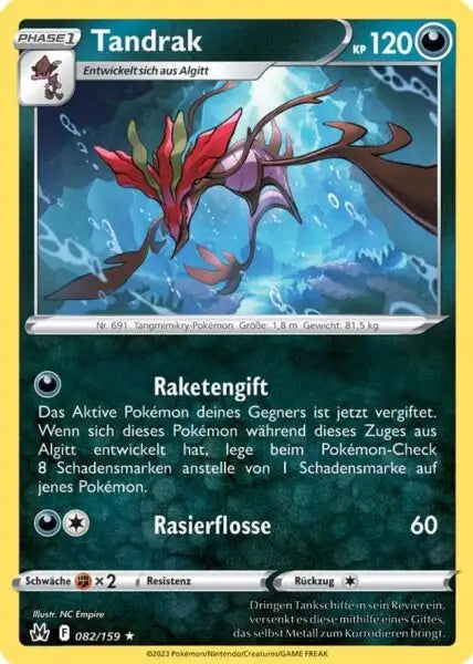 Tandrak 082/159 – Pokémon Zenit der Könige Karte