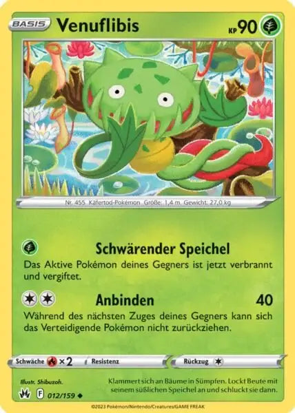 Venuflibis 012/159 – Pokémon Zenit der Könige Karte