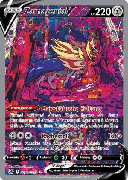 Zamazenta V GG54/GG70 – Pokémon Zenit der Könige Karte