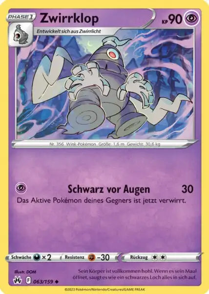 Zwirrklop 063/159 – Pokémon Zenit der Könige Karte