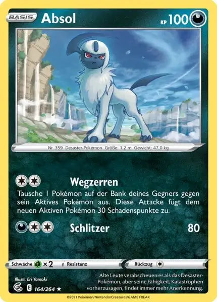 absol 164/264 – Pokémon Fusionsangriff Karte