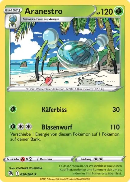 aranestro 020/264 – Pokémon Fusionsangriff Karte