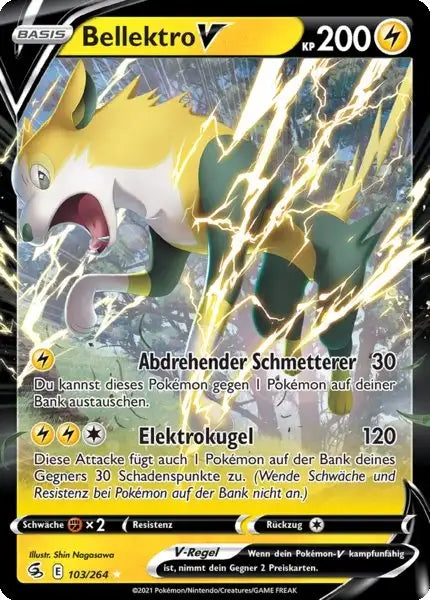 bellektro v 103/264 – Pokémon Fusionsangriff Karte