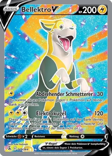 bellektro v 249/264 – Pokémon Fusionsangriff Karte