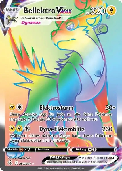 bellektro vmax 267/264 – Pokémon Fusionsangriff Karte