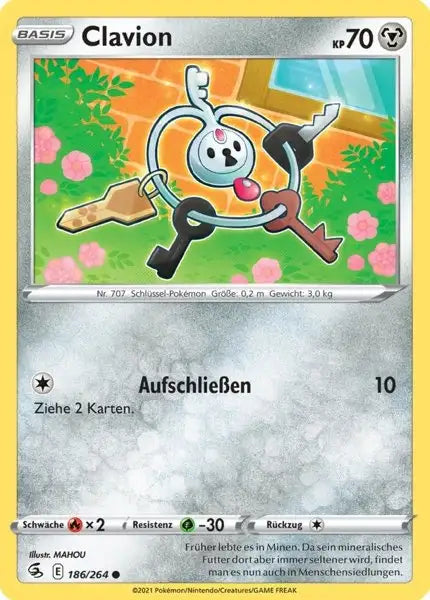 clavion 186/264 – Pokémon Fusionsangriff Karte