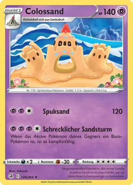 colossand 126/264 – Pokémon Fusionsangriff Karte