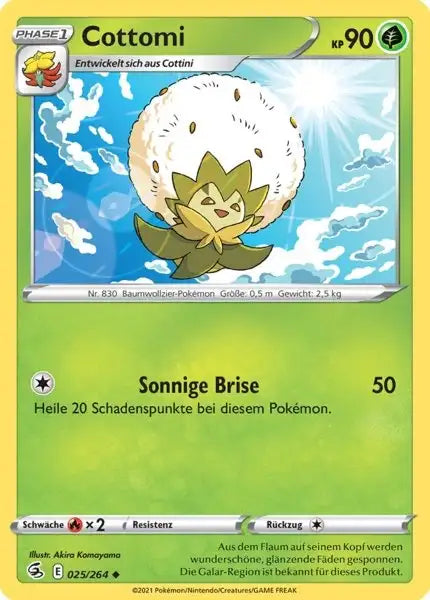 cottomi 025/264 – Pokémon Fusionsangriff Karte