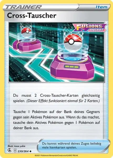 cross tauscher 230/264 – Pokémon Fusionsangriff Karte