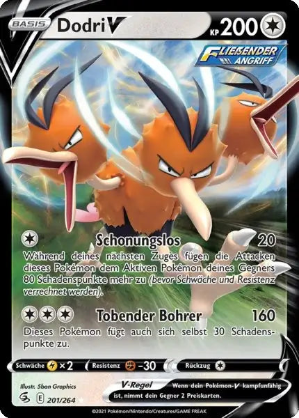 dodri v 201/264 – Pokémon Fusionsangriff Karte