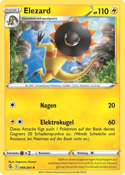 elezard 099/264 – Pokémon Fusionsangriff Karte