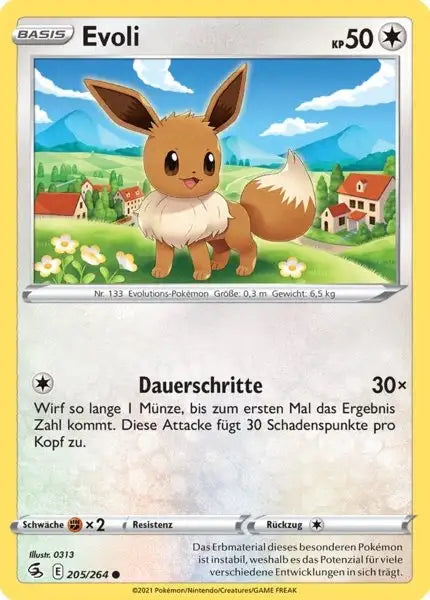 evoli 205/264 – Pokémon Fusionsangriff Karte