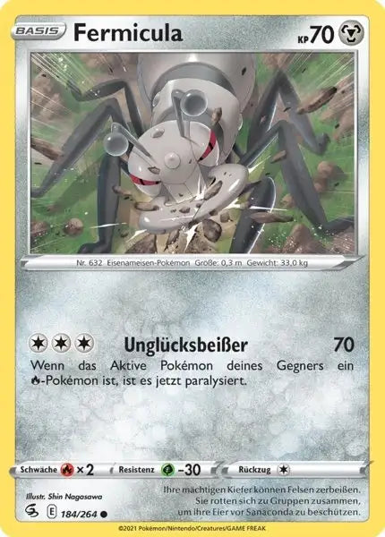 fermicula 184/264 – Pokémon Fusionsangriff Karte