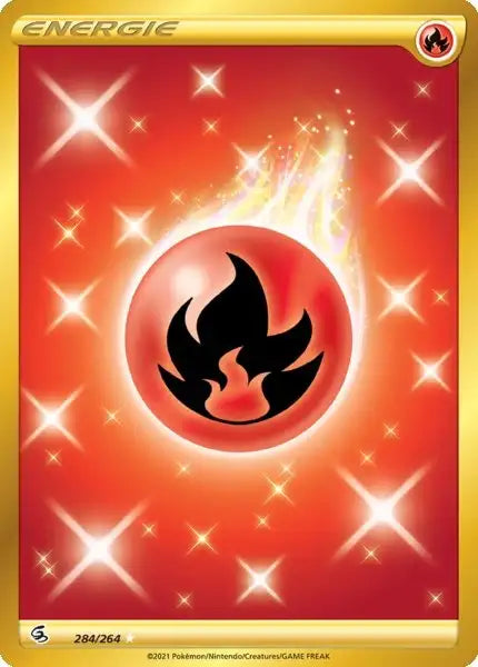 feuer energie 284/264 – Pokémon Fusionsangriff Karte