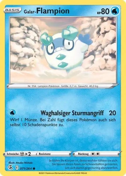 galar flampion 071/264 – Pokémon Fusionsangriff Karte