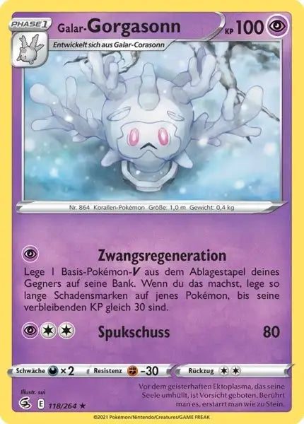 galar gorgasonn 118/264 – Pokémon Fusionsangriff Karte