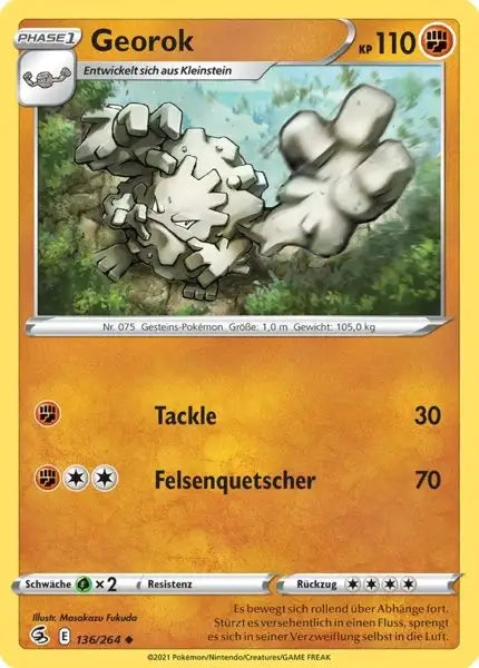 georok 136/264 – Pokémon Fusionsangriff Karte
