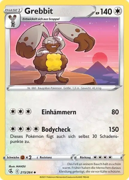 grebbit 215/264 – Pokémon Fusionsangriff Karte