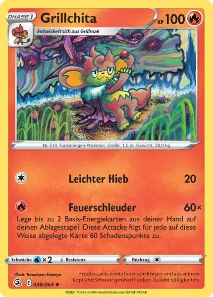 grillchita 038/264 – Pokémon Fusionsangriff Karte
