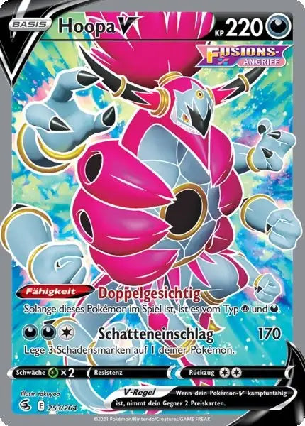 hoopa v 253/264 – Pokémon Fusionsangriff Karte
