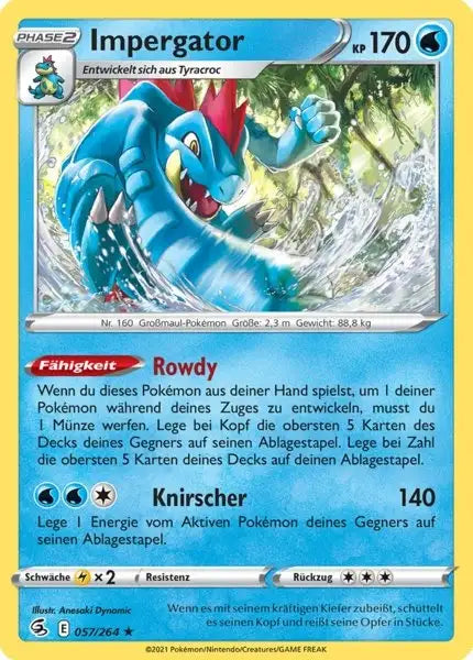 impergator 057/264 – Pokémon Fusionsangriff Karte