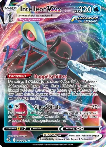 intelleon vmax 079/264 – Pokémon Fusionsangriff Karte