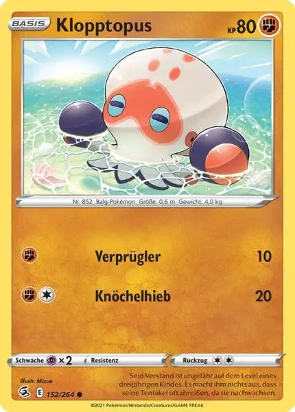 klopptopus 152/264 – Pokémon Fusionsangriff Karte