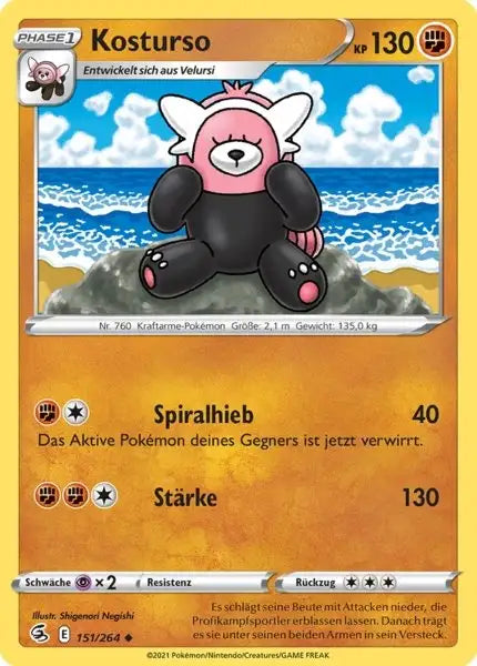 kosturso 151/264 – Pokémon Fusionsangriff Karte
