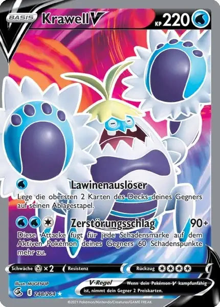 krawell v 248/264 – Pokémon Fusionsangriff Karte