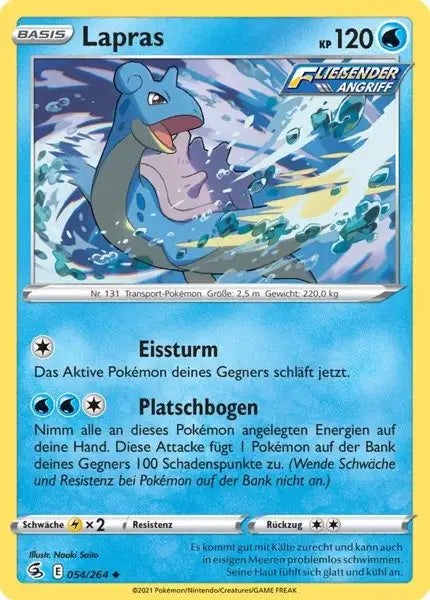 lapras 054/264 – Pokémon Fusionsangriff Karte