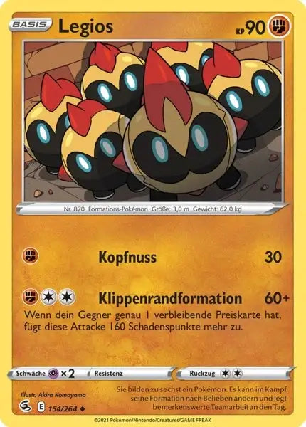 legios 154/264 – Pokémon Fusionsangriff Karte