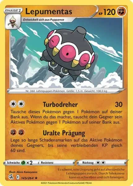 lepumentas 145/264 – Pokémon Fusionsangriff Karte