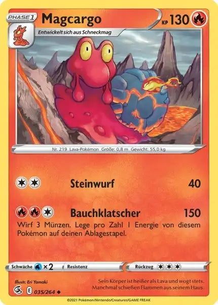 magcargo 035/264 – Pokémon Fusionsangriff Karte