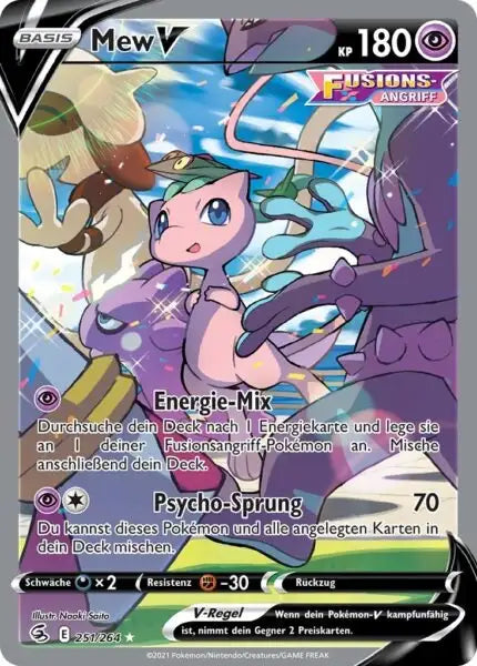 mew v 251/264 – Pokémon Fusionsangriff Karte