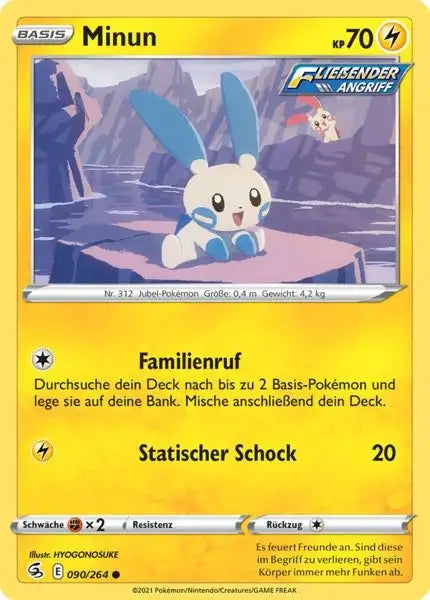 minun 090/264 – Pokémon Fusionsangriff Karte