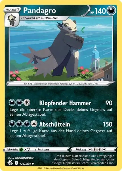 pandagro 174/264 – Pokémon Fusionsangriff Karte