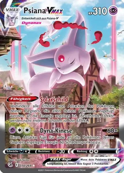 psiana vmax 270/264 – Pokémon Fusionsangriff Karte