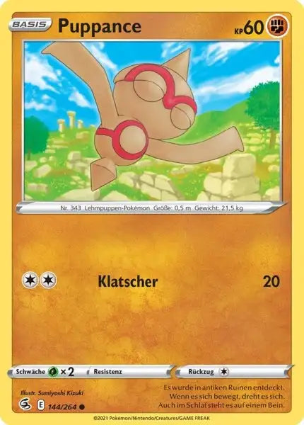 puppance 144/264 – Pokémon Fusionsangriff Karte