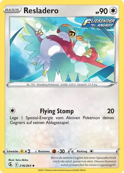 resladero 216/264 – Pokémon Fusionsangriff Karte
