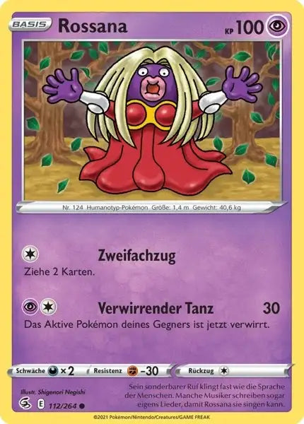 rossana 112/264 – Pokémon Fusionsangriff Karte