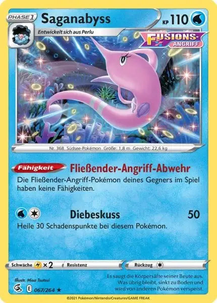 saganabyss 067/264 – Pokémon Fusionsangriff Karte